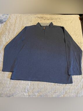 Mizzen Main 1/4‎ zip sweater mens XXL NWOT blue